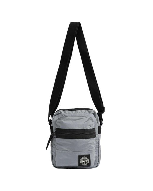 Stone Island Black 9200015 Nylon Crossbody Bag for men