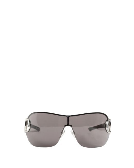 Gucci Gray Frameless Mask Sunglasses for men