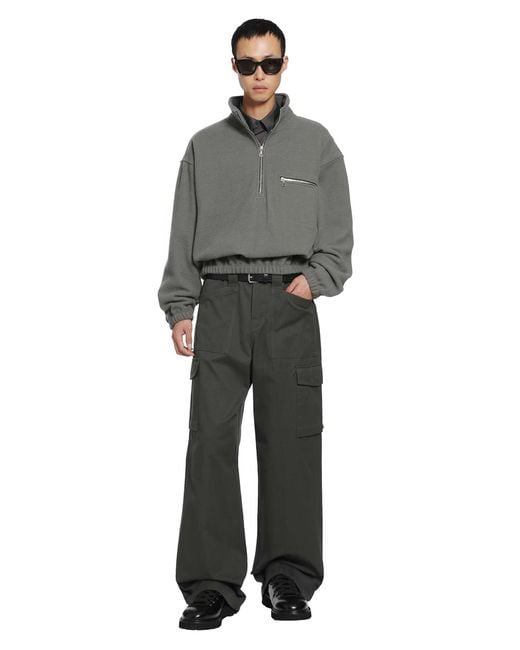 Rier Black Cargo Trousers for men