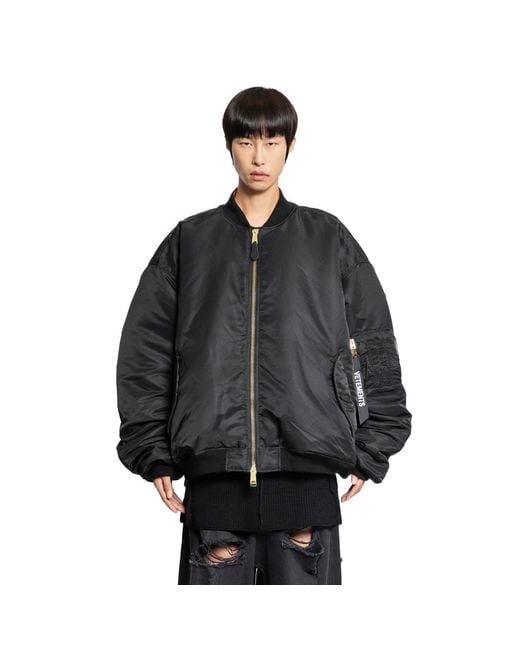 Vetements Black Jackets for men