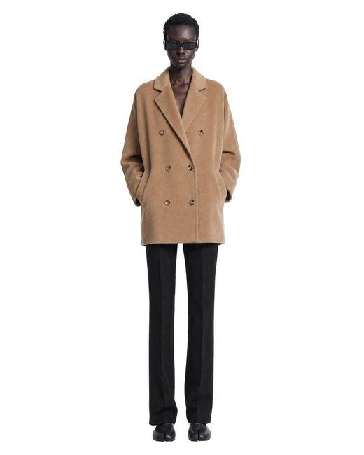 Max Mara Natural Short Rebus Coat
