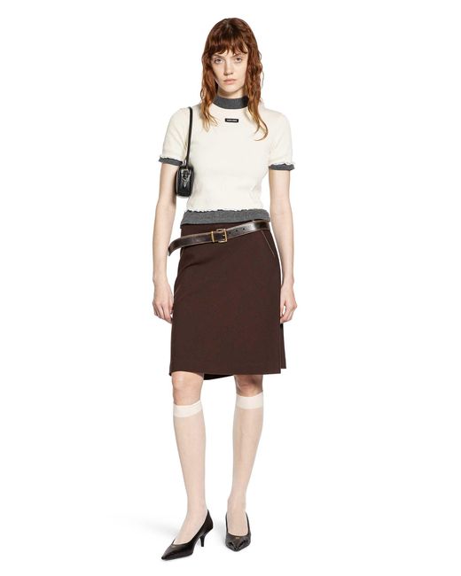 Miu Miu Brown Skirts