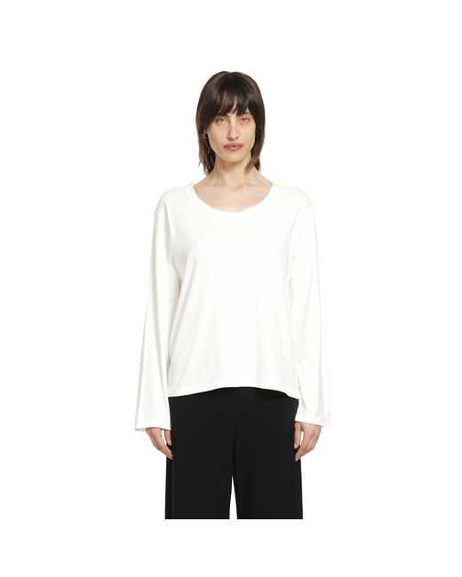 The Row White Elfrida Top