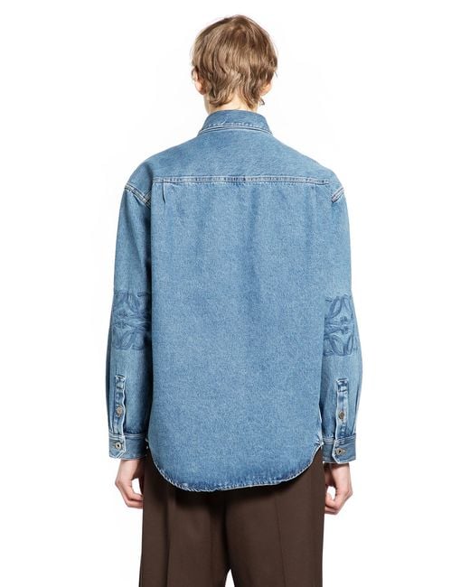 Loewe Blue Anagram Overshirt for men