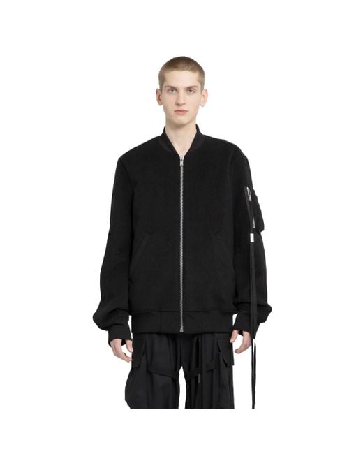 Ann Demeulemeester Black Dries Standard Bomber for men