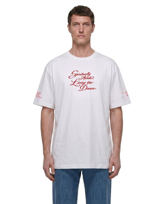 11:11LUCK White Antonioli Exclusive Spiritually Awake Tee for men