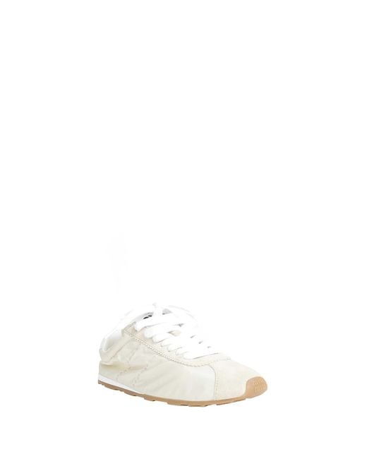 Miu Miu White Plume Sneakers