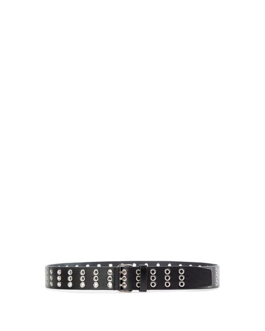 Ann Demeulemeester Black Ezra Belt 4Cm for men