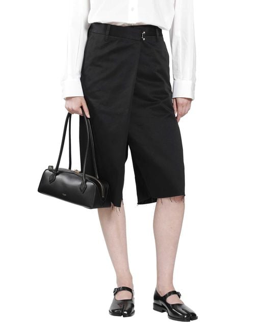 Maison Margiela Black Wrap Shorts