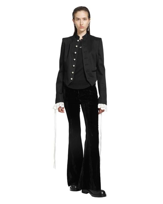 Ann Demeulemeester Black Floor Micro T-Shirt