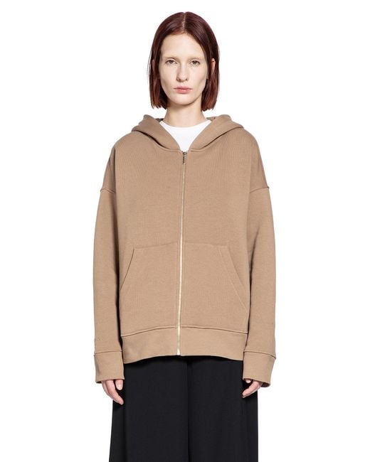 Max Mara Natural Julia Zip-Up Hoodie