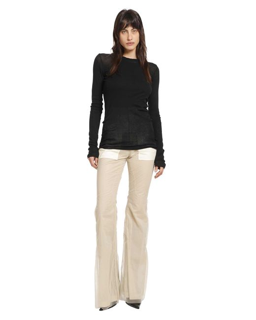 Rick Owens Natural Temple Bolan Flared Trousers