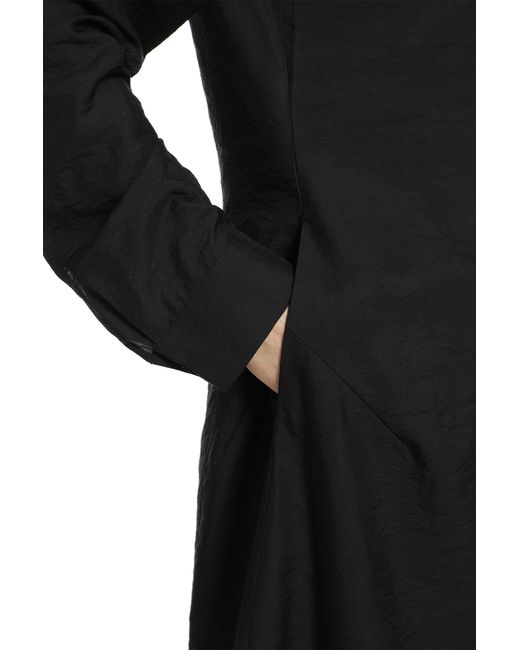 Totême Black Parachute Shirt Dress