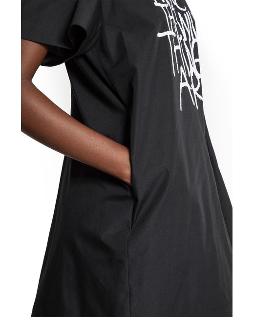 Sacai Black Where The Wild Things Are Poplin Dress