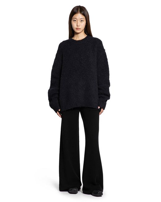Uma Wang Black Wide Leg Pants