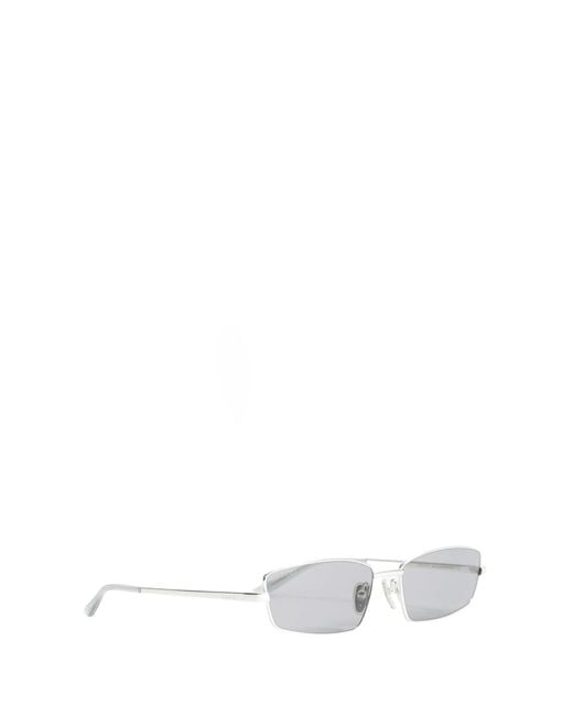Gucci White Rectangular Sunglasses for men