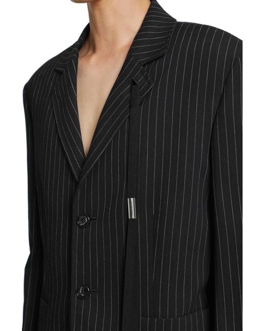 Ann Demeulemeester Black Rami Deconstructed Blazer for men