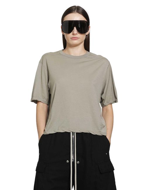 Rick Owens Gray Tower Basic Ss T