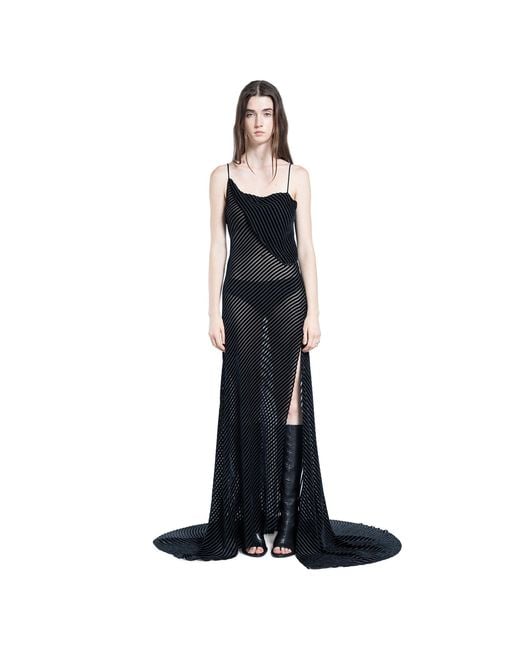 Ann Demeulemeester Blue Aaricia Long Bias Slip Dress