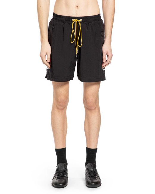 Rhude Black Moonlight Logo Shorts for men