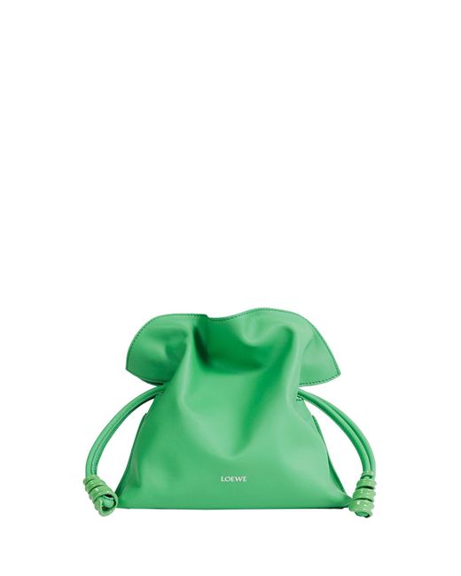 Loewe Green Flamenco Clutch Bag
