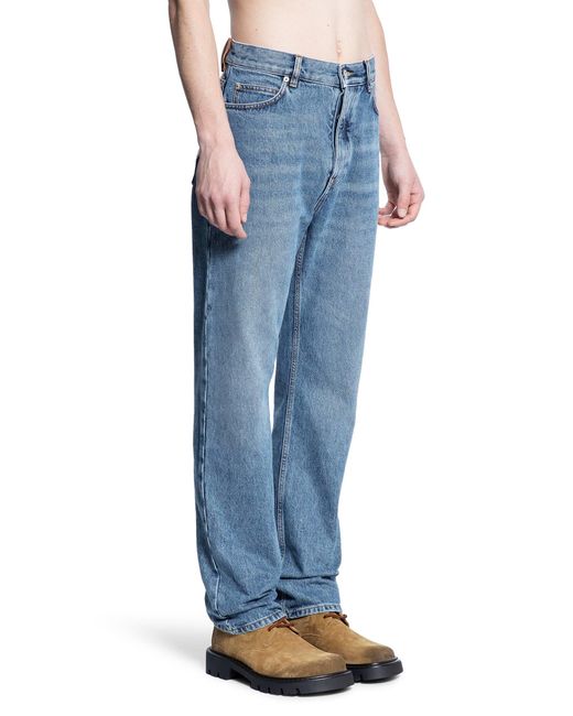 Loewe Straight Jeans Blue Cotton