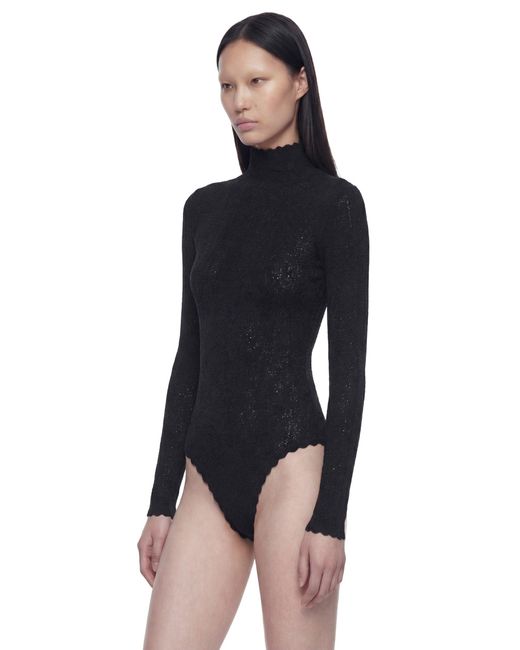 Givenchy Blue Floral Lace Bodysuit
