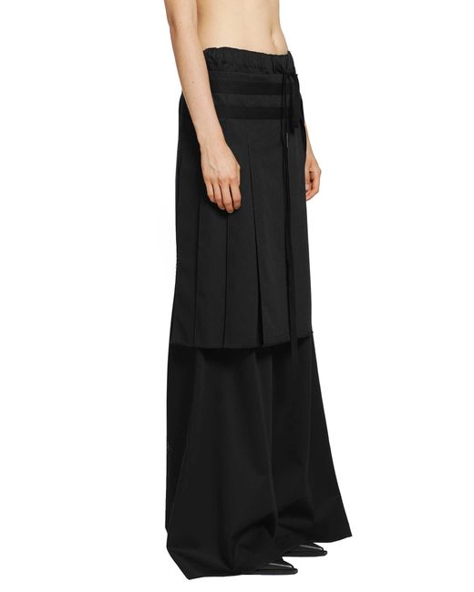 Ann Demeulemeester Black Marke Apron Lounge Pants