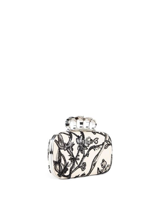 Alexander McQueen White Knuckle Clutch
