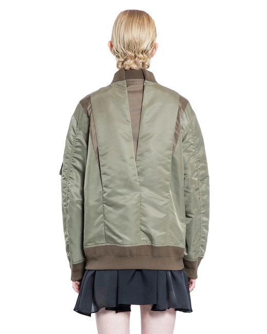Sacai Gray Nylon Twill Blouson