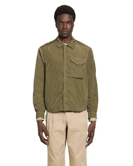C P Company Green Chrome-R Overshirt for men