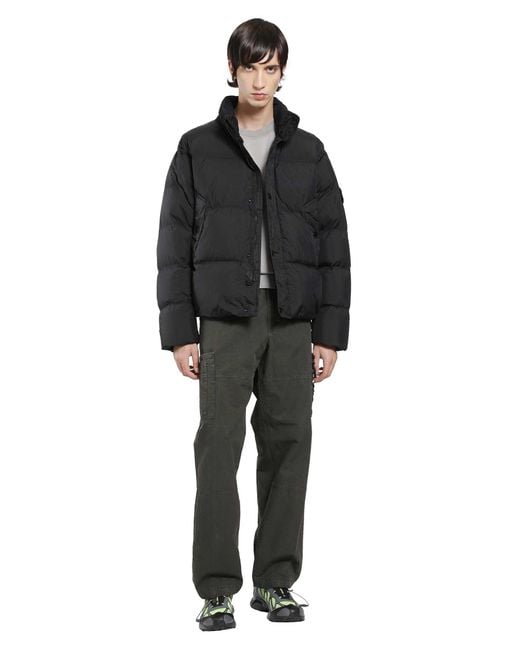 Stone Island Black 4100109 Crinkle Reps Down Jacket for men