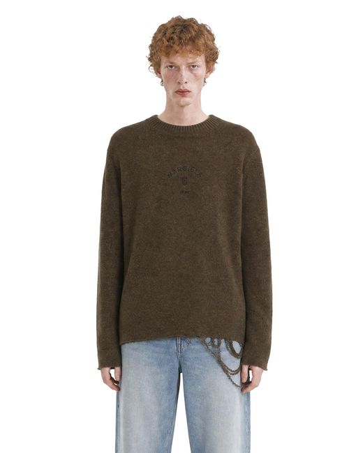 MM6 by Maison Margiela Brown Wool Blend Sweater for men