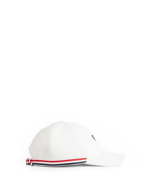 Thom Browne White Tennis Racquet Baseball Cap for men
