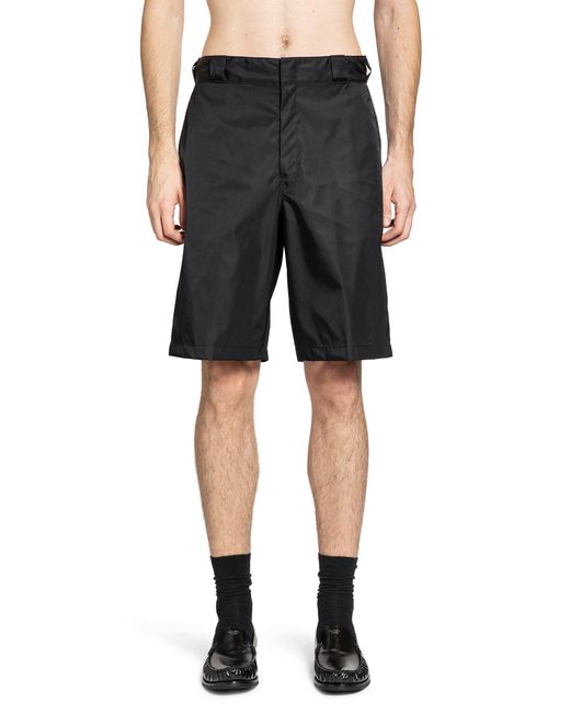 Prada Black Re-Nylon Shorts for men