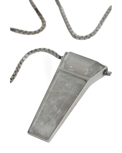 Rick Owens Metallic Crystal Trunk Charm for men