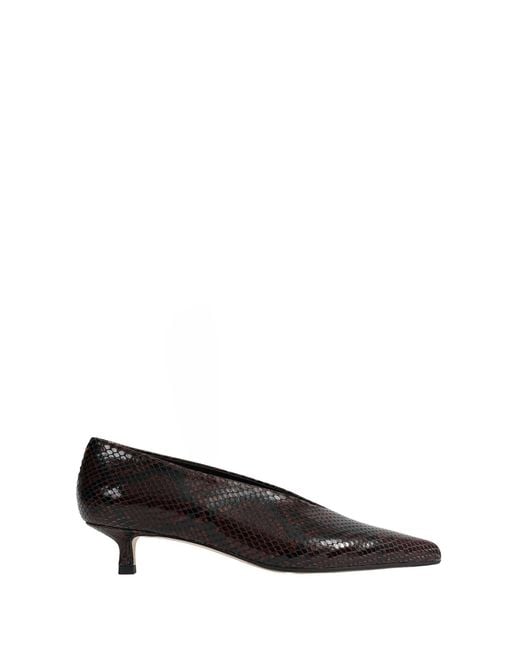 Aeyde Black Clara Pointed-Toe Pumps