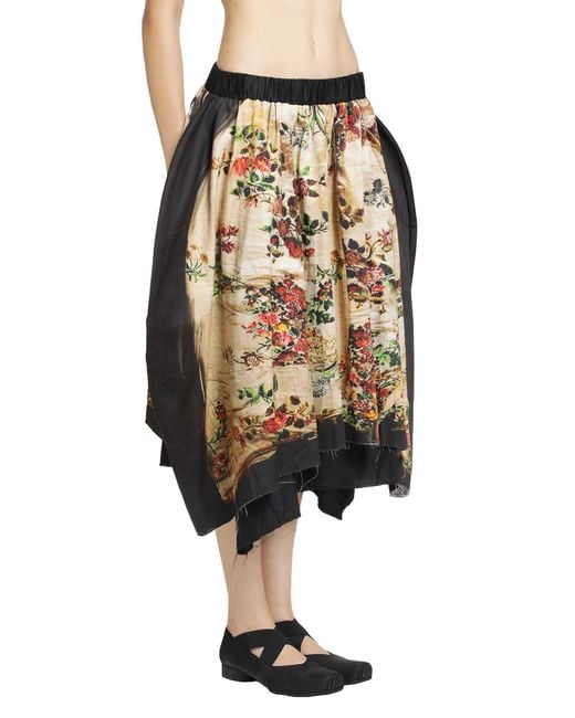 IA London Black Margaret Gathered Midi Skirt