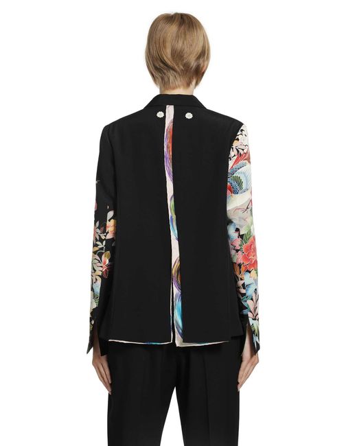 Ibrigu Black Traditional Kimono Blazer