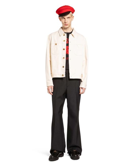 Valentino White Denim Jacket for men