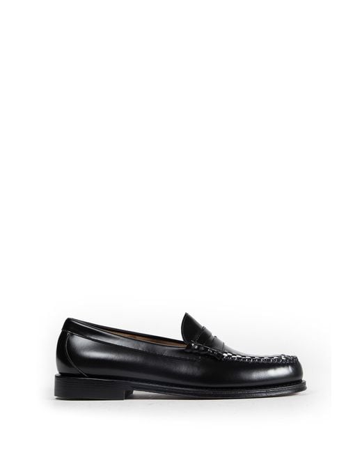 G.H.BASS Black Weejuns Larson Weave Loafers for men