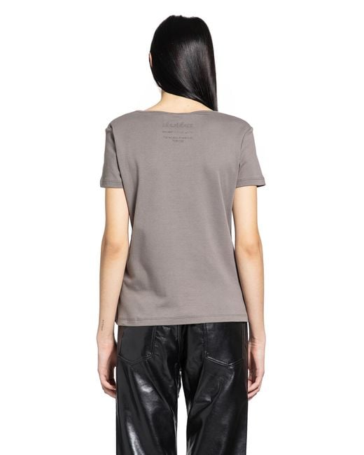 Max Mara Gray Wool Broadcloth T-Shirt