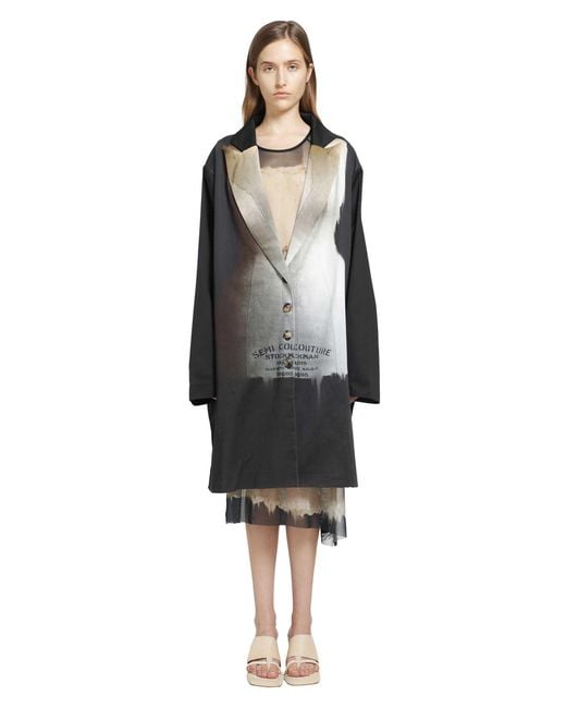 IA London Black Honiton Oversized Coat