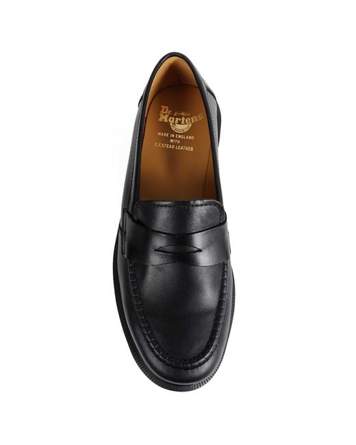 Dr. Martens Black Delapre Penny Loafers for men