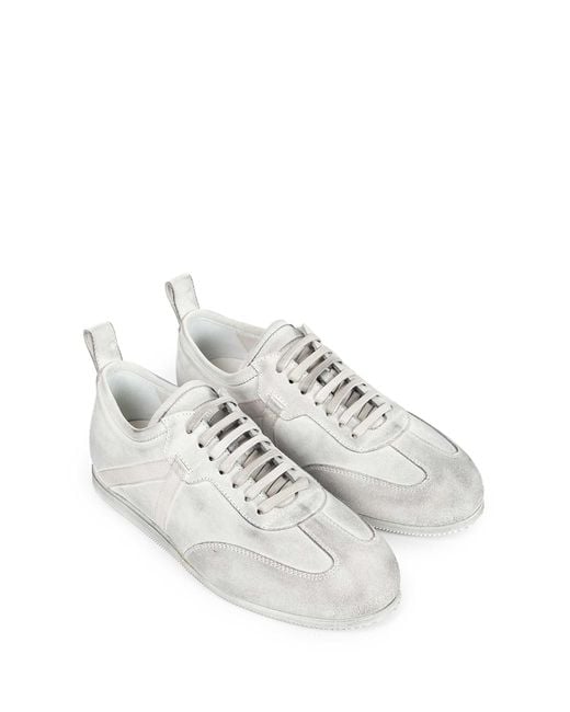 Ann Demeulemeester White Siru Low-Top Boxing Sneakers