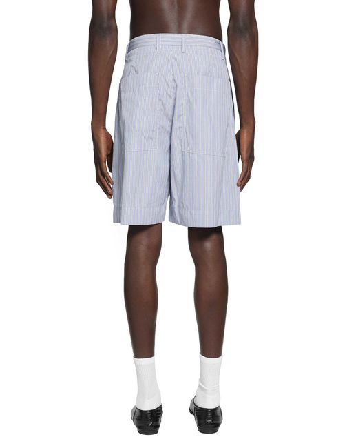 Givenchy Blue Striped Bermuda Shorts for men