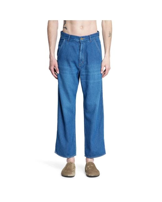 MYTHINKS Blue My Light Denim Painter Pants for men