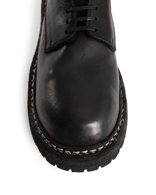 Guidi Black Lace-Ups