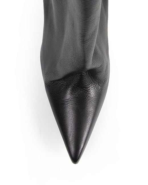 Rick Owens Black Temple Cantilever 8 Sharp Flared Boots