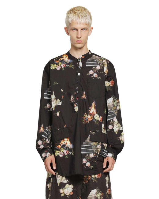 Undercover Black Long Sleeve Blouse for men